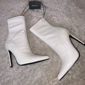 Faux Leather Pointed Toe Boots (new!)